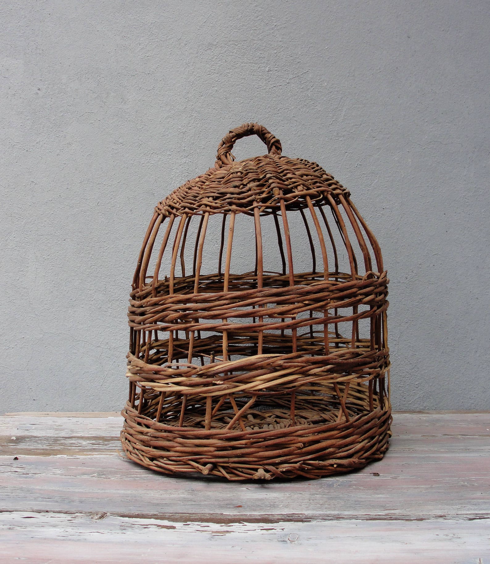 Basket Bird Cage Hanging planter Basket Partridge Bird cage Etsy