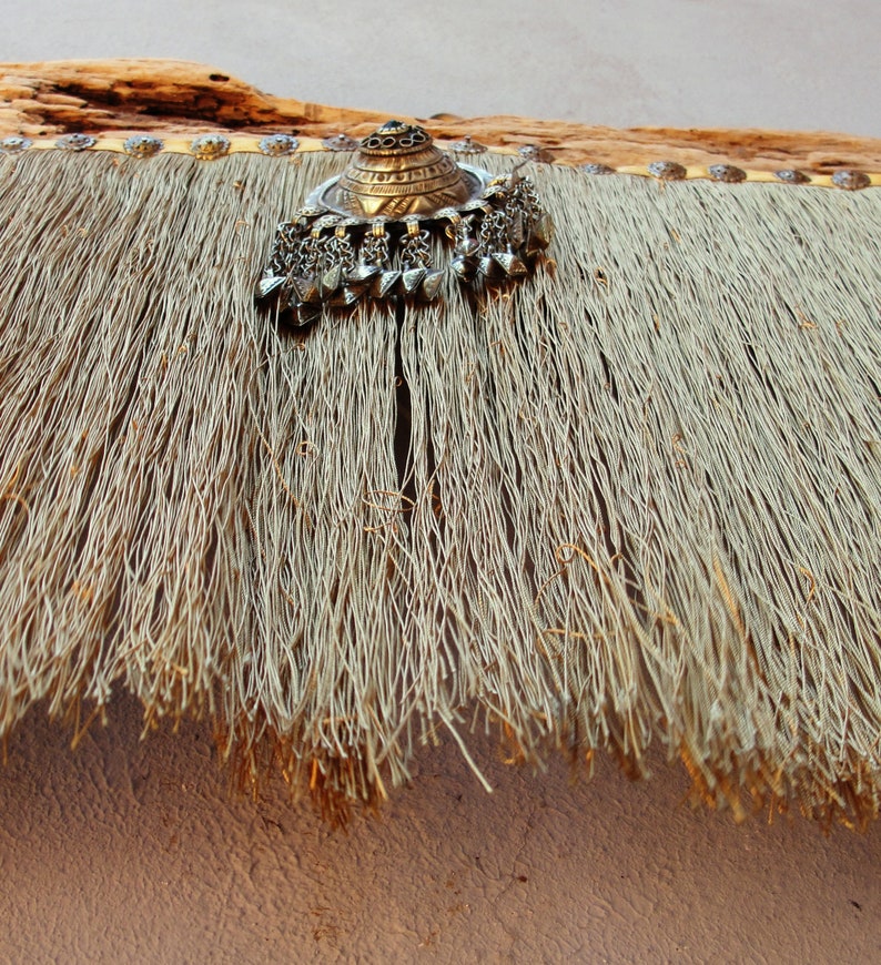 Fringe Driftwood Wall Art Installation Kuchi Charm | Etsy