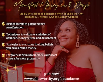 Manifest Money in 5 Days, Law of Attraction Guide (Digital Download)