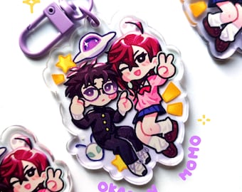 Dandandan: Okarun and Ayase Momo Acrylic Keychain, DDD anime, Anime Merch Gift