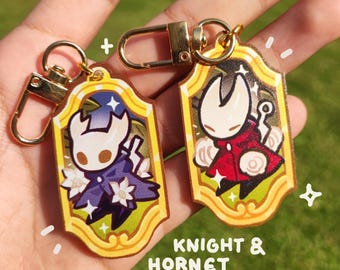 Hollow Knight & Hornet Keychains, Silksong