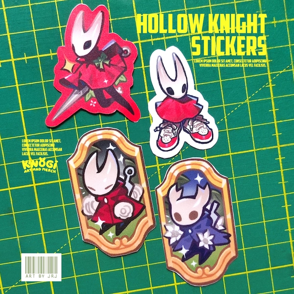 Hornet & Knight Stickers, Hollow knight, Silksong