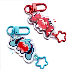 Miku and Teto ITA Acrylic Keychain, Vocaloid