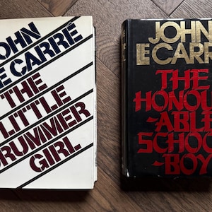 Two vintage John le Carre novels: The Little Drummer Girl (1983) and The Honourable Schoolbody (1977)