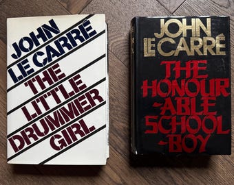 Two vintage John le Carre novels: The Little Drummer Girl (1983) and The Honourable Schoolbody (1977)