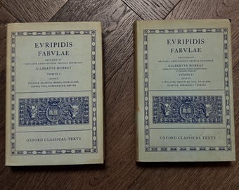 1966 Set of two Oxford Classical Texts, Volumes 1 & 2