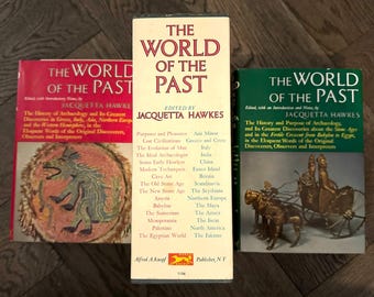 1963 The World Of The Past By Jacquetta Hawkes: Two Volume Set With Slipcase