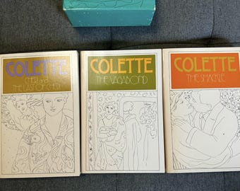 Vintage Box Set of Three Colette Novels from 1950s and 1960s