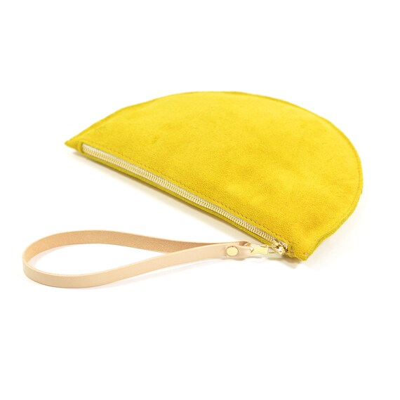 bright yellow clutch bag
