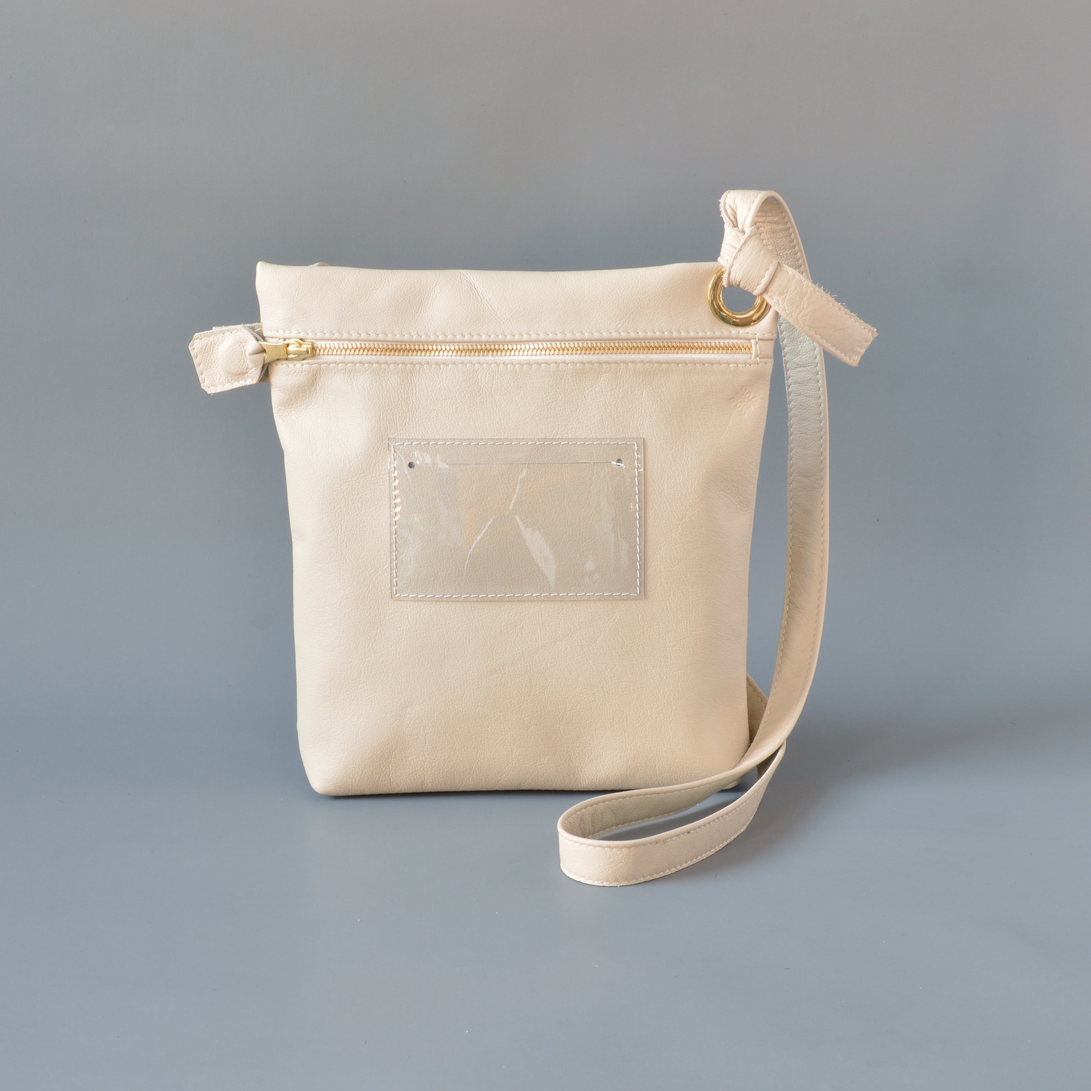 Cream Leather Cross Body Shoulder Bag. Etsy