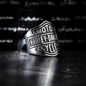 Harley Davidson Shield Ring - Etsy