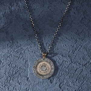 Sterling Silver Islamic Necklace, Four Caliphs, Surah Al-Inshirah Calligraphy, Besmele Pendant