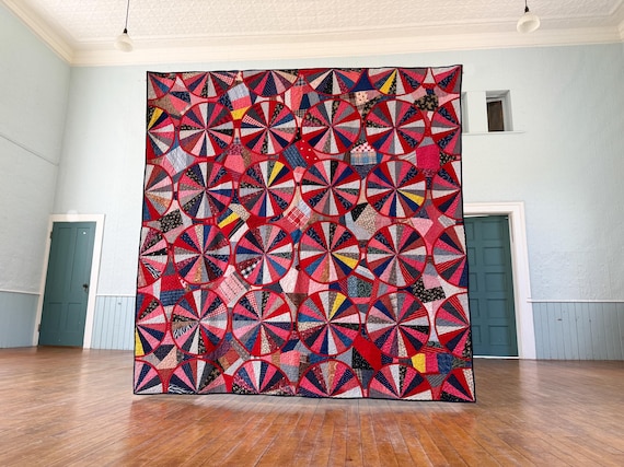 Vintage Endless Chain Crazy Quilt