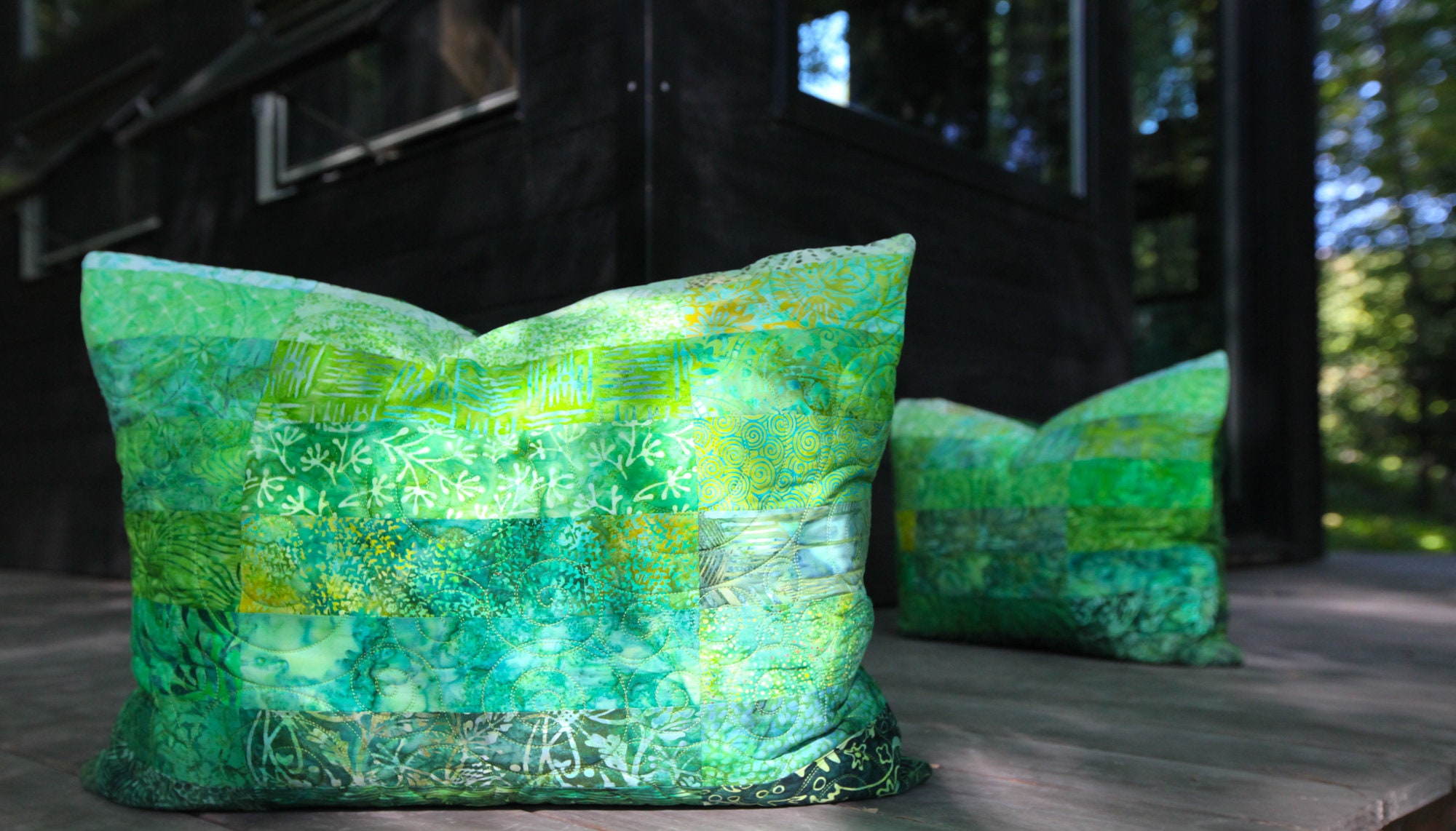Meadow Green Standard Size Pillow Shams Made to Order