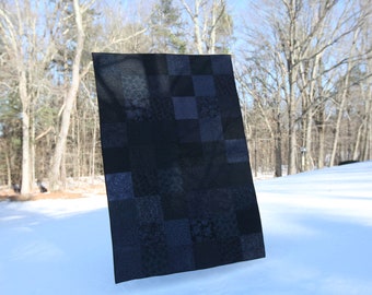 Dark Heart Throw Size Quilt - Made to Order