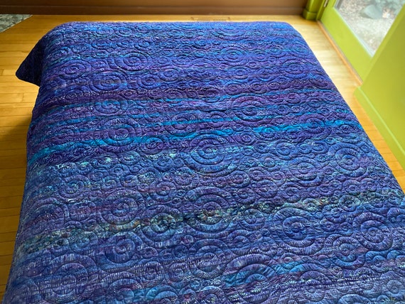 Purple Modern Quilt - Choose Your Size - Made to Order