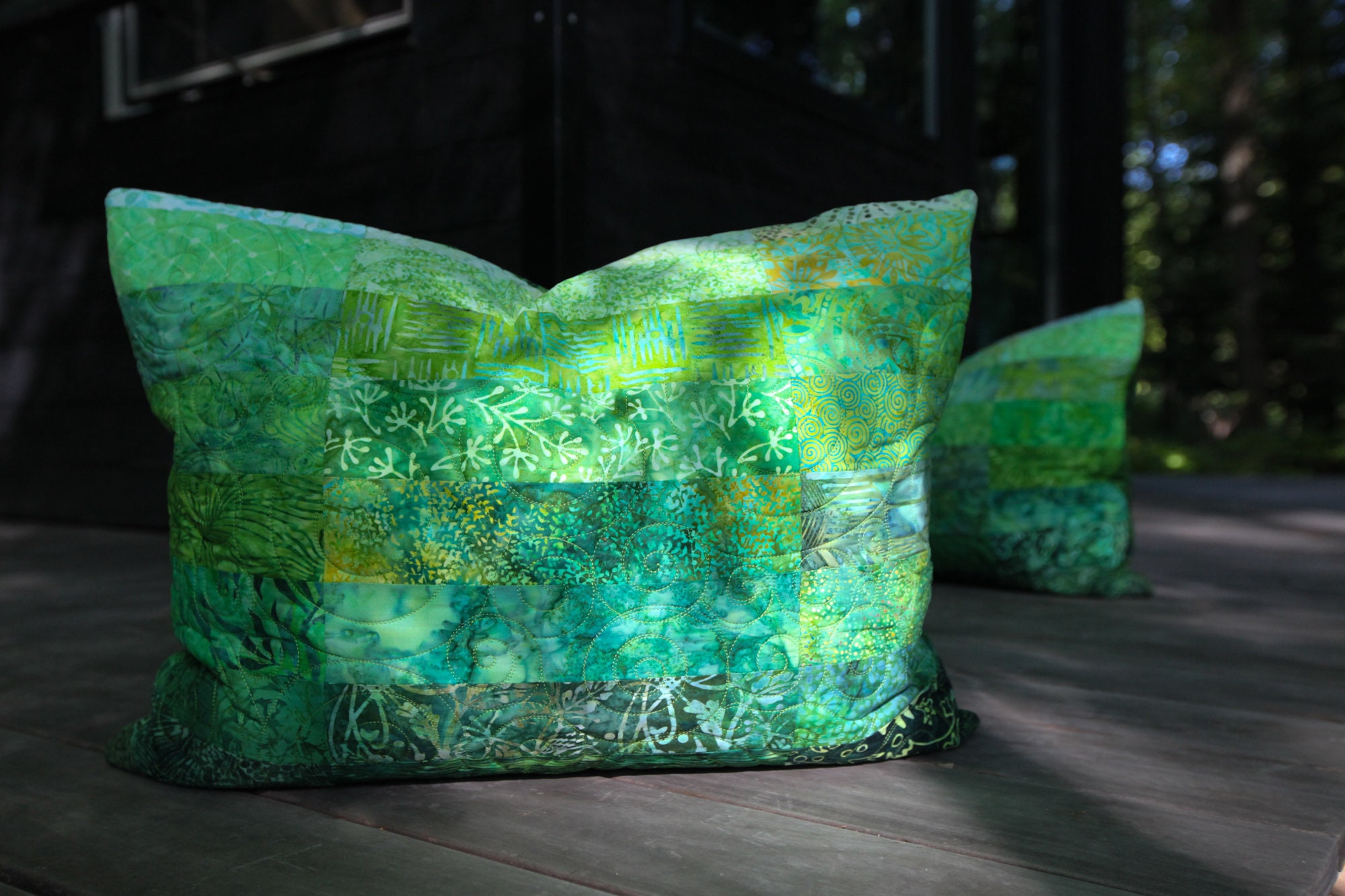 Meadow Green Standard Size Pillow Shams Made to Order