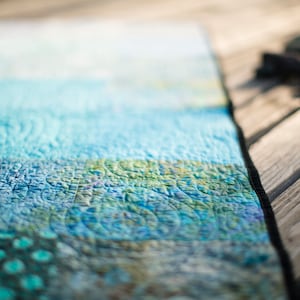 Ocean Blues Modern Handmade Quilt - Choose Your Size - Made to Order