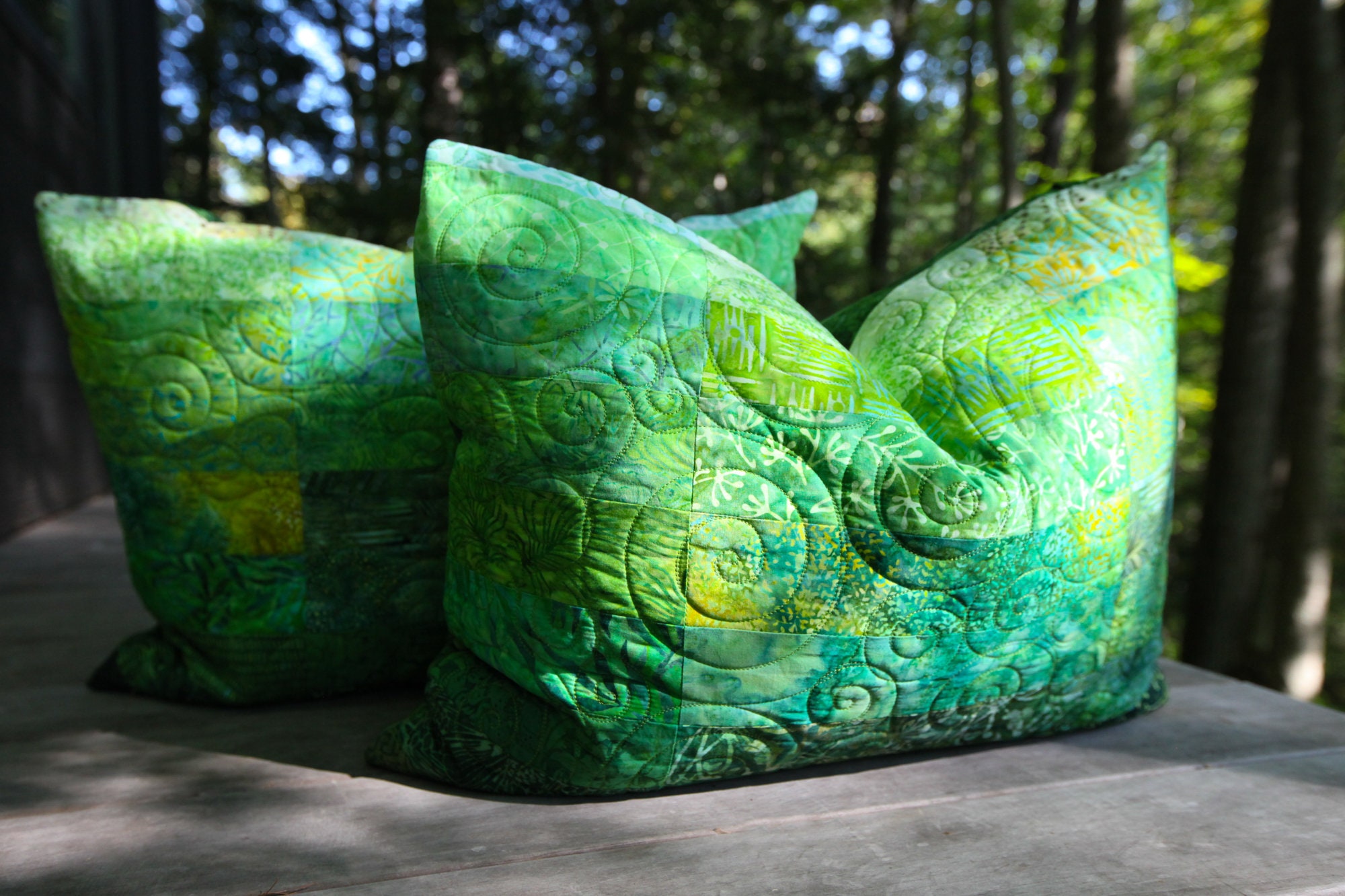 Meadow Green Standard Size Pillow Shams Made to Order