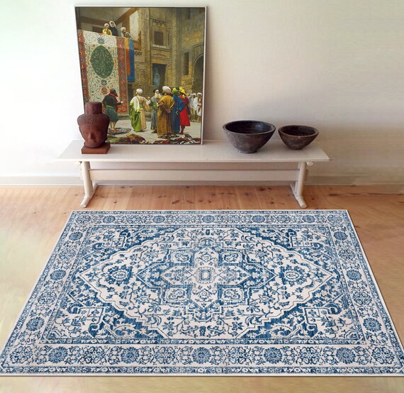 花柄ラグ・トルコラグ　ヴィンテージ　アナトリア アナトリアの氷花、ヴィンテージトルコラグ、4 x 6フィートラグ