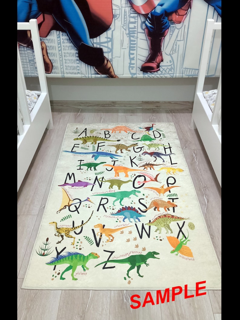 Cartoon Rug,Mickey Mouse Rug,Kids Room Rug, Gift for Kids,Nursery Rug, Game Mat,Baby Room Decor, Newborn Gift, Animal Rug,Personalized Rug image 9