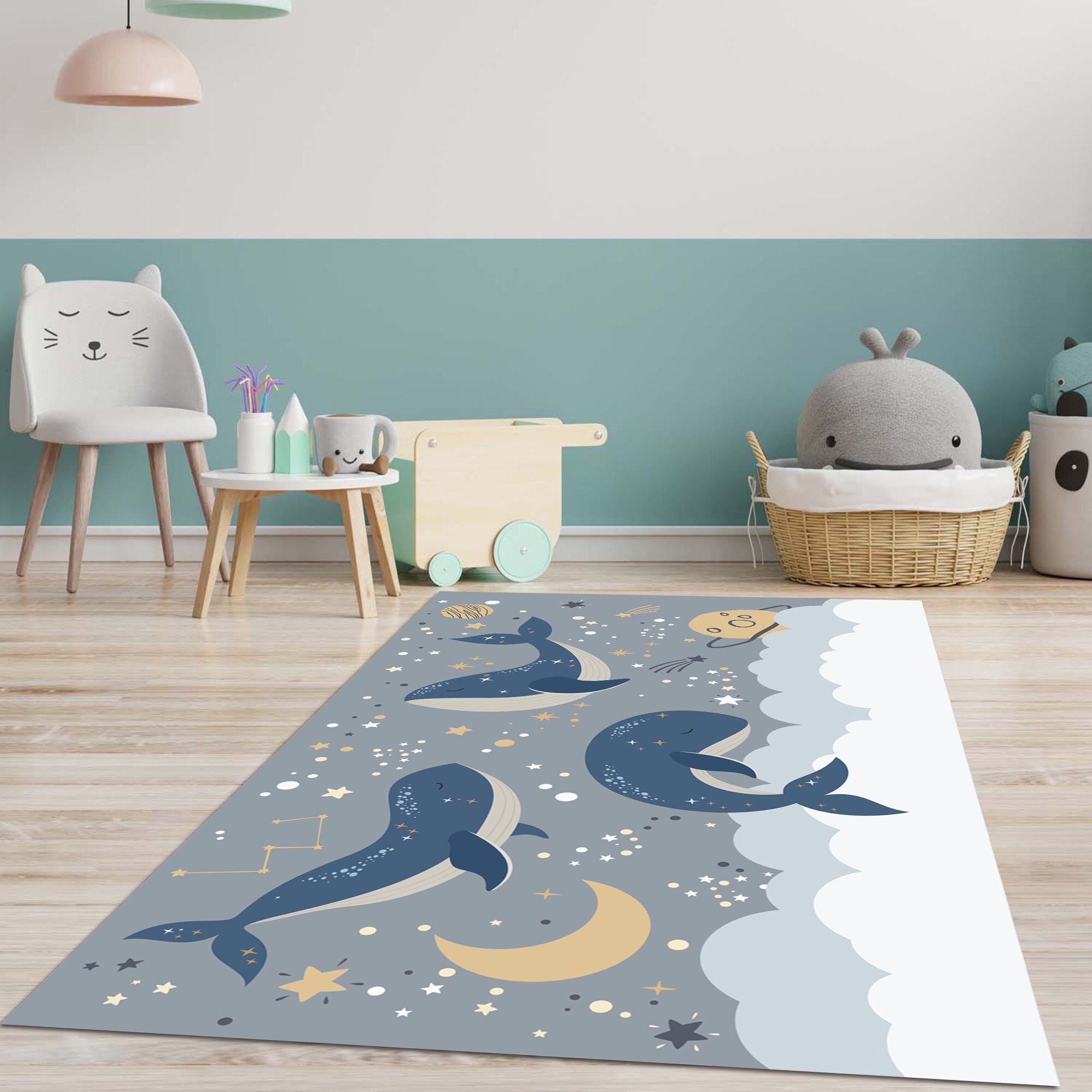 Whale Area Rug - Etsy