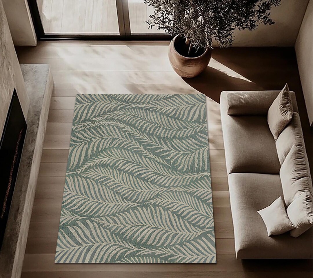 Leafy Handmade Rug Leafy Pattern Rug, Organic Accent Carpet, Non-slip Runner - Etsy