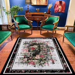 Floral Teppich: Moderner Boho Teppich