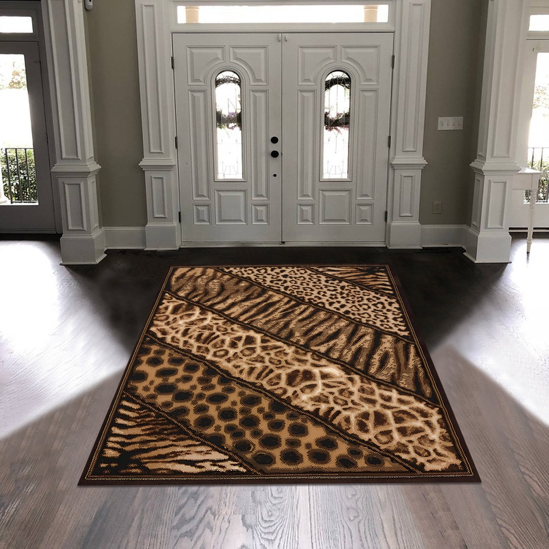 Animal Print Rug: Modern Leopard Skin Patterned Carpet - Etsy