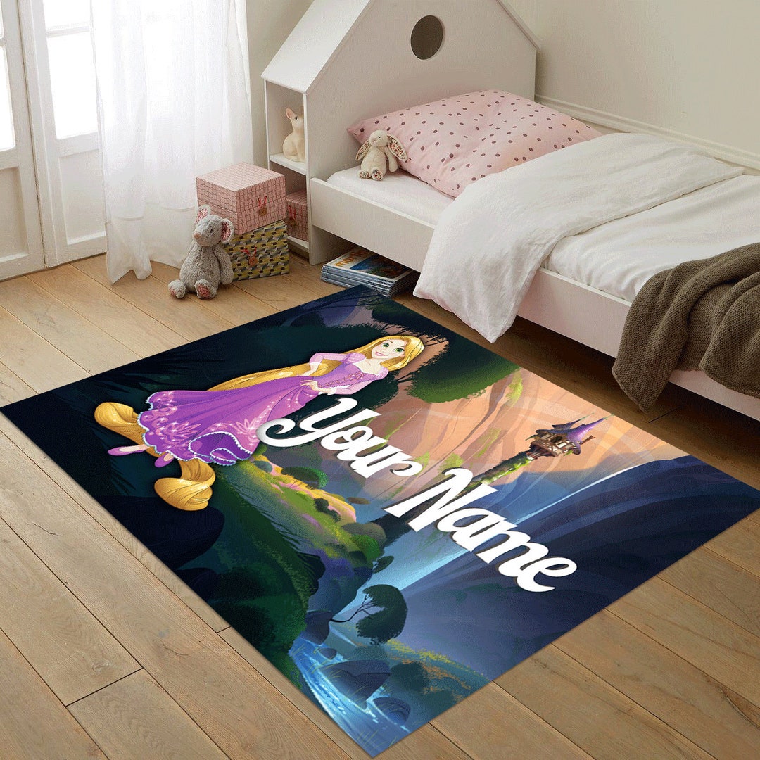 Princcess Rug Personalized Princess Rug: Girl's Nursery Decor, Custom Kidsroom Rug - Etsy