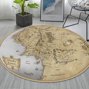 Alte Welt Karten Teppich,Der Herr der Ringe Teppich,Fantastische Filmteppich,Der Herr der Ringe Teppich, Mittelerde Teppich,Lover Teppich, Karte von Gondor, Jungenzimmer