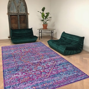 トルコ ラグ 絨毯 ビンテージ アナトリアラグ トルコ絨毯、アナトリア絨毯、赤い絨毯、ヴィンテージ柄絨毯、リビング