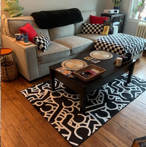 vintage ヴィンテージ ラグ 幾何学模様 ミッドセンチュリー バウハウス