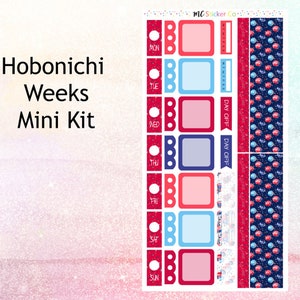 4th of July Hobonichi Weeks Planner Stickers