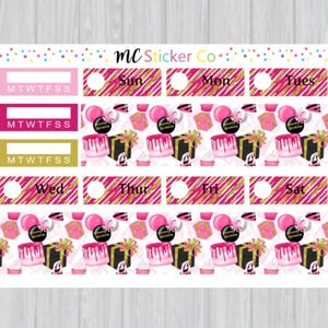 Birthday Washi Planner Stickers, EC Life Planner Stickers