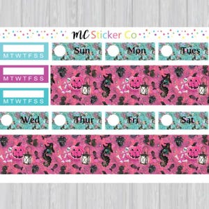Halloween Witch Washi Planner Stickers, Halloween Planner Stickers