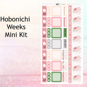Floral Planner Hobonichi Weeks Planner Stickers