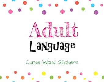 Swear Words Planner Stickers, Holy S B Script Planner Stickers, Script Stickers
