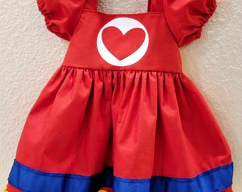 Plim Plim Inspired Cotton Dress, Clown Birthday Costume