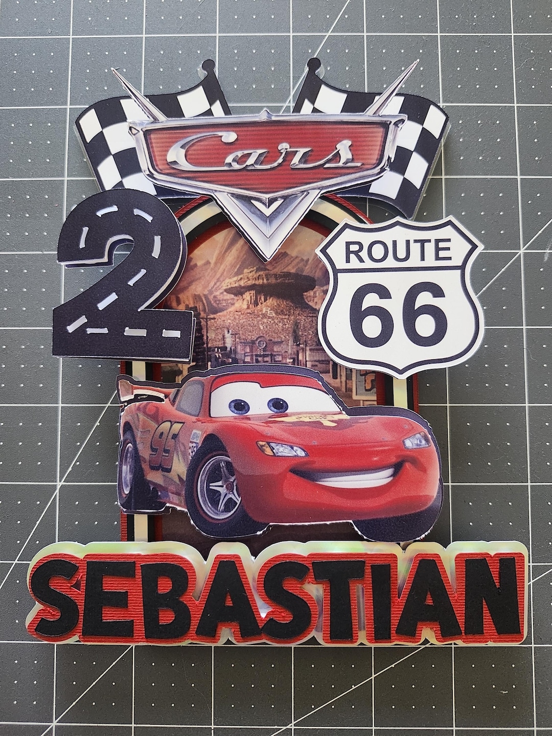 Cars Custom Cake Topper - Etsy