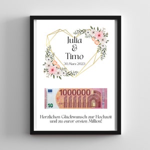 Wedding Cash Gift | YES | Personalized | Make a DIY Cash Gift | Wedding Gifts Money | Digital PDF Download | Money