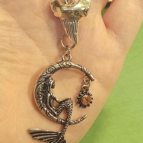 Undertale Sun and Moon Leviathantale Mermaid or Siren Themed Keychain