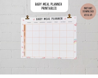 Baby Meal Planner Printables