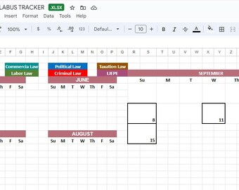 Bar Review Schedule