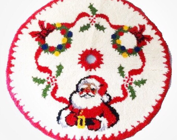 Vintage Shillcraft Latch Hook Rug Kit new 568 Christmas Design Etsy