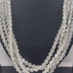 8 MM White Moissanite Faceted Beads Hand Made AAA Cut for beads Mangal Sutra