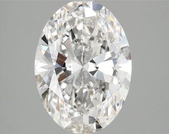 Oval 3.02ct F VVS2 Lab-Grown Diamond | IGI Certified CVD Engagement Ring Jewellery
