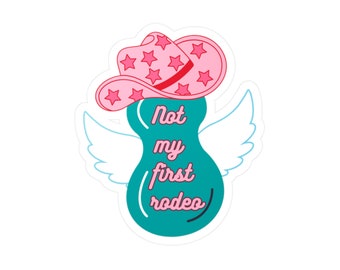 Adesivo cowgirl volante travaglio e parto