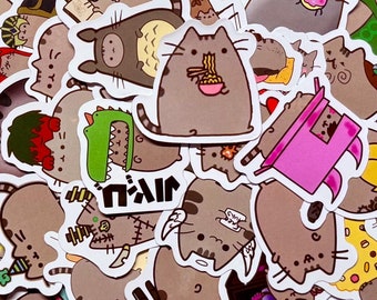 Kawaii Cat Stickers Pack | Funny Cartoon Animal Decals