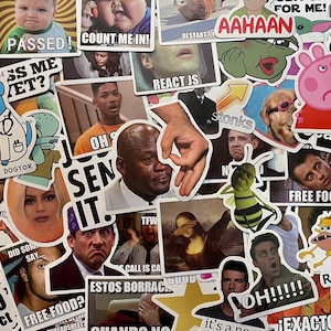 Pack d'autocollants drôles MEME - Designs hilarants et viraux